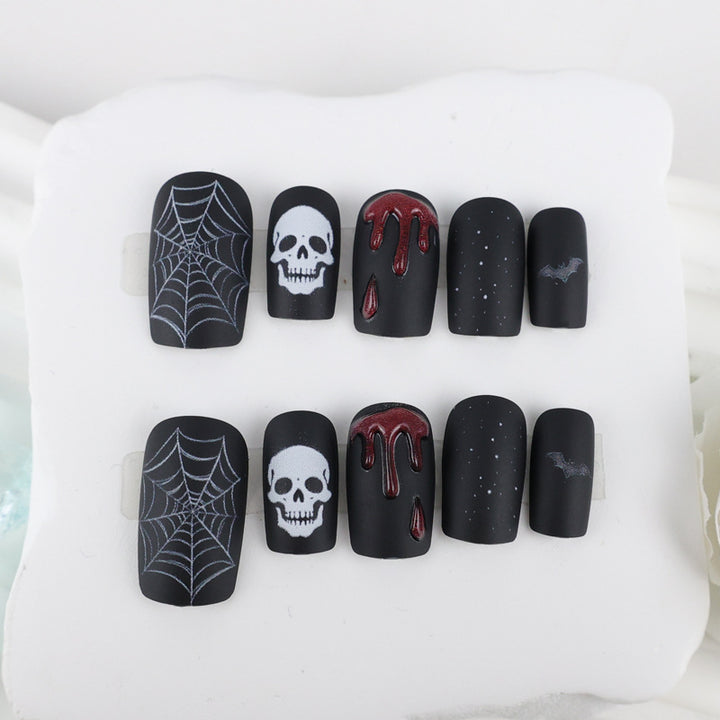 Halloween Artificial Nail Set with Creepy Designs Kalsten