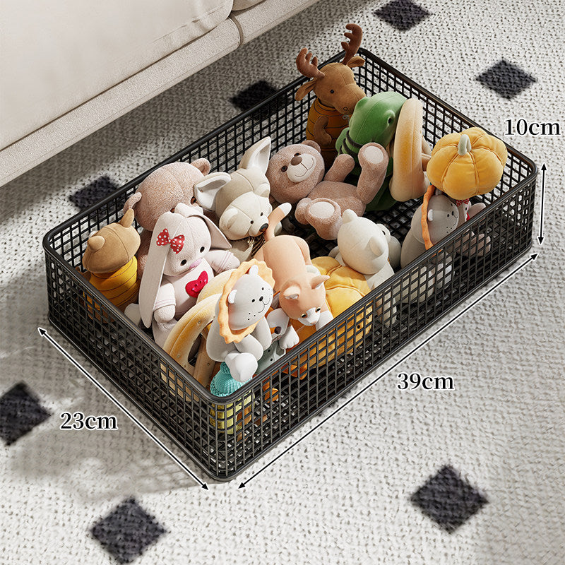 Rectangular Metal Mesh Organizer Basket for Toys & Home Storage