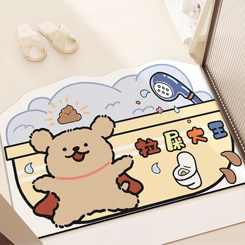 Cartoon-Themed Area Mat for Indoor Home Decor