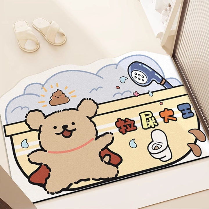 Cartoon-Themed Area Mat for Indoor Home Decor