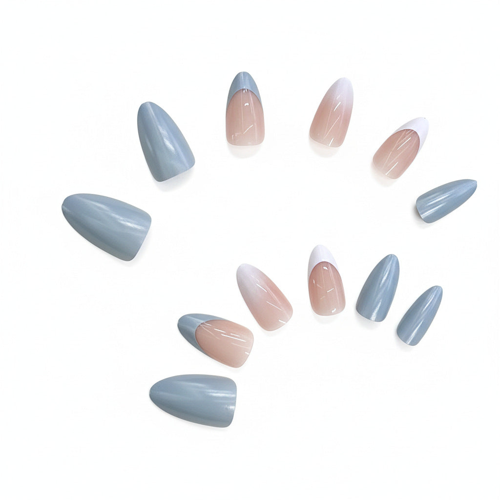 Elegant Ombre Almond-Shaped Press-On Nails Kalsten