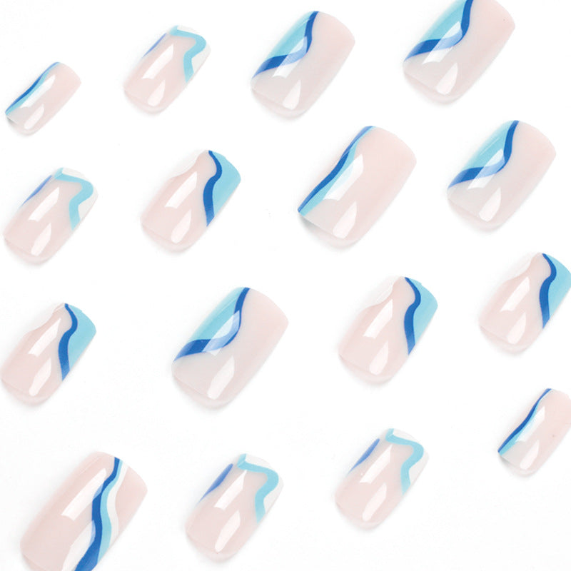 Artful Nail Art with Modern Wave Design Kalsten