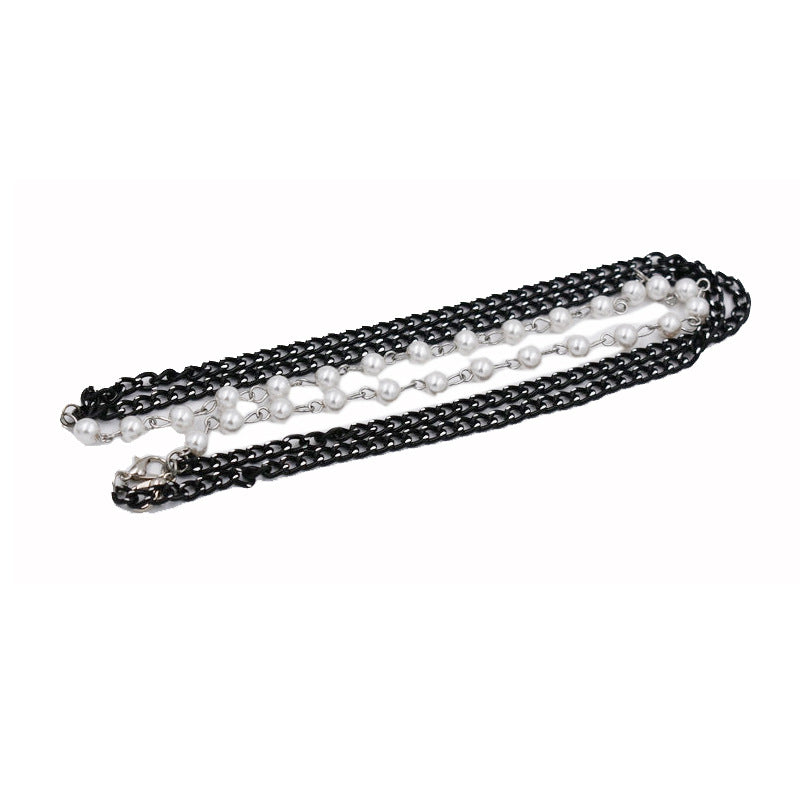 Elegant Pearl-Embellished Eyewear Chain Kalsten