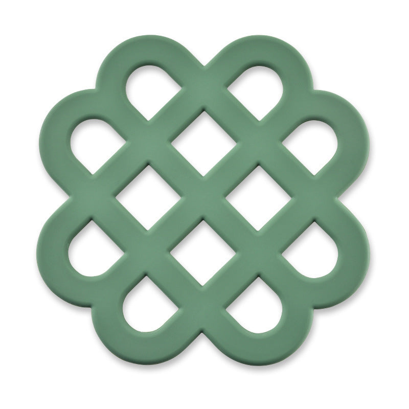 Heat-resistant silicone coaster with decorative design Kalsten