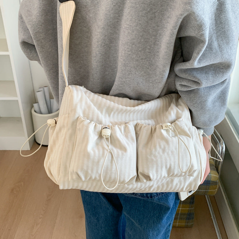 Casual Checked Shoulder Bag