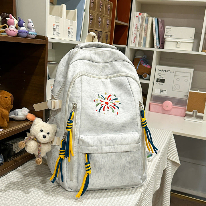 Backpack with Colorful Decorations and Innovative Compartments Kalsten