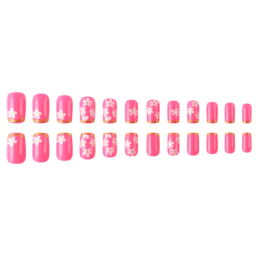 Floral Gel Nail Art Design Kalsten