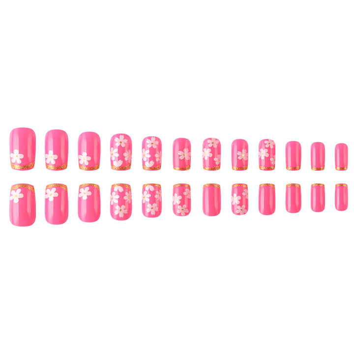 Floral Gel Nail Art Design Kalsten