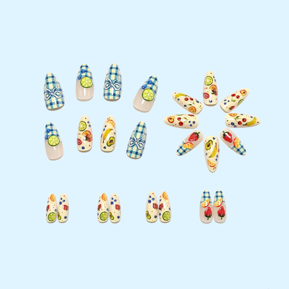 Creative Nail Design Set with Fruit Motifs Kalsten