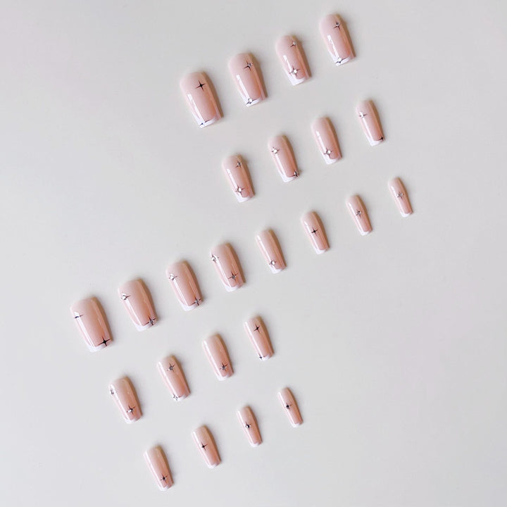 Artificial nail tips with elegant French tips Kalsten