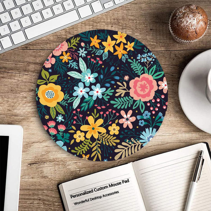 Artistic Round Desk Pad