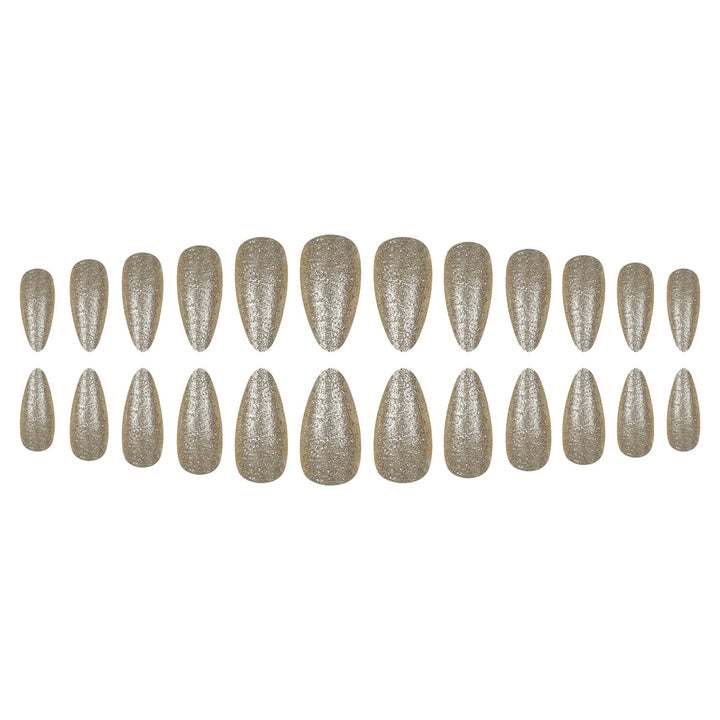 Elegant Glittered Stiletto Press-On Nails Kalsten