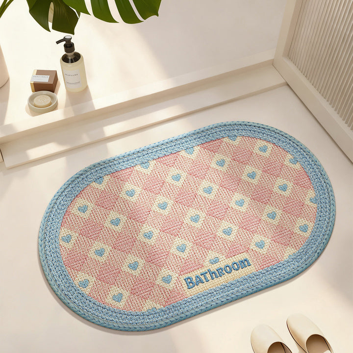 Heart-Patterned Bathroom Mat Kalsten