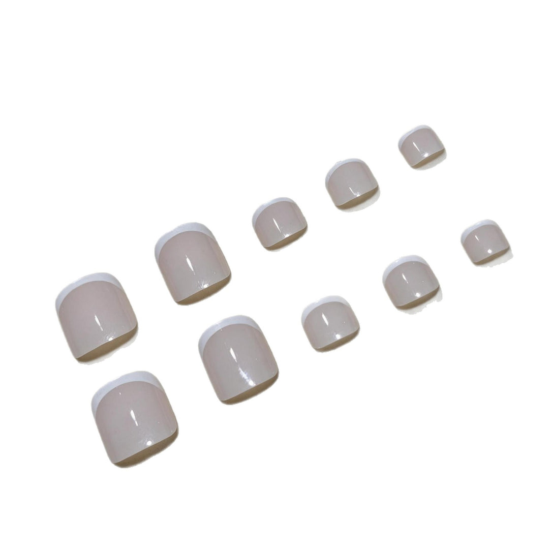 Elegant French Tip Pedicure Kit Kalsten