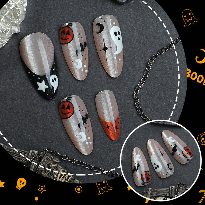 Spooky-Themed Press-On Nails