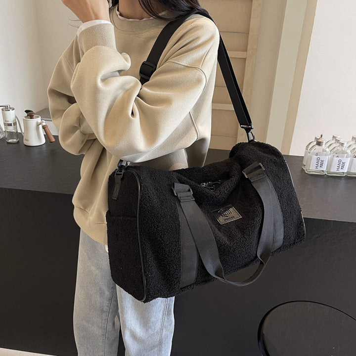 Cozy Fleece Travel Duffel Bag Kalsten