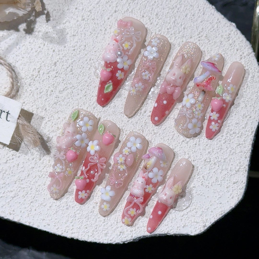 Whimsical Themed Acrylic Nail Art Set