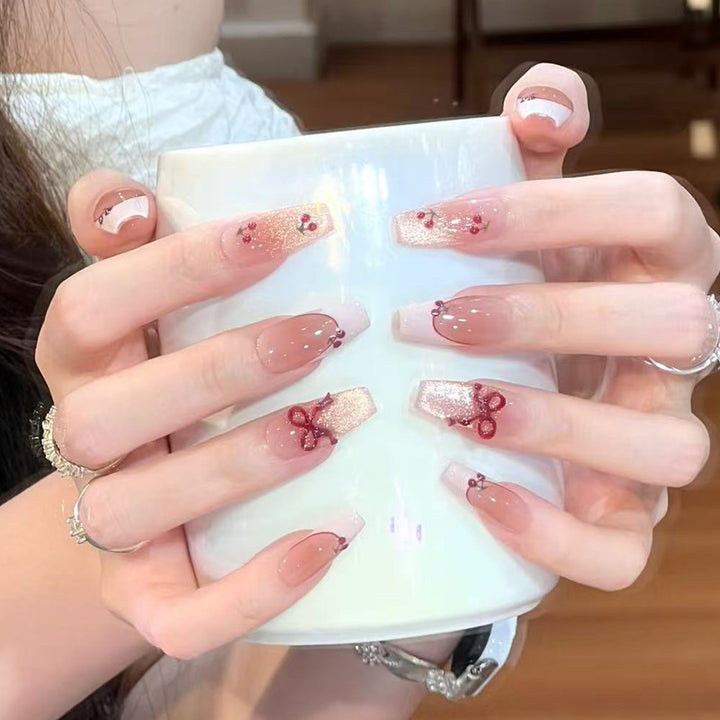 Decorative Glittery Press-On Nail Tips Kalsten