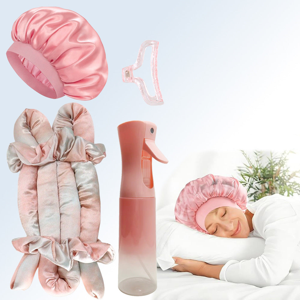Satin Sleep Cap Set