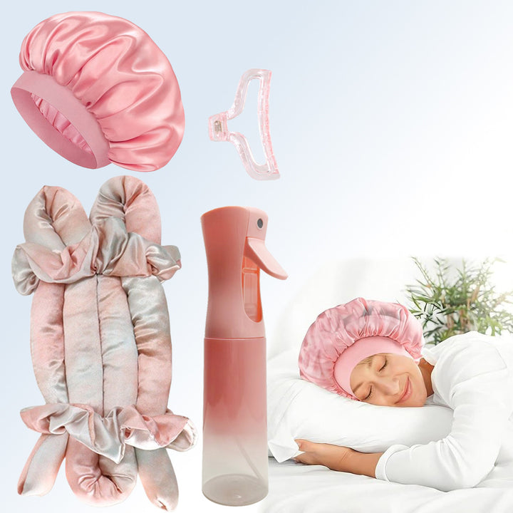 Satin Sleep Cap Set