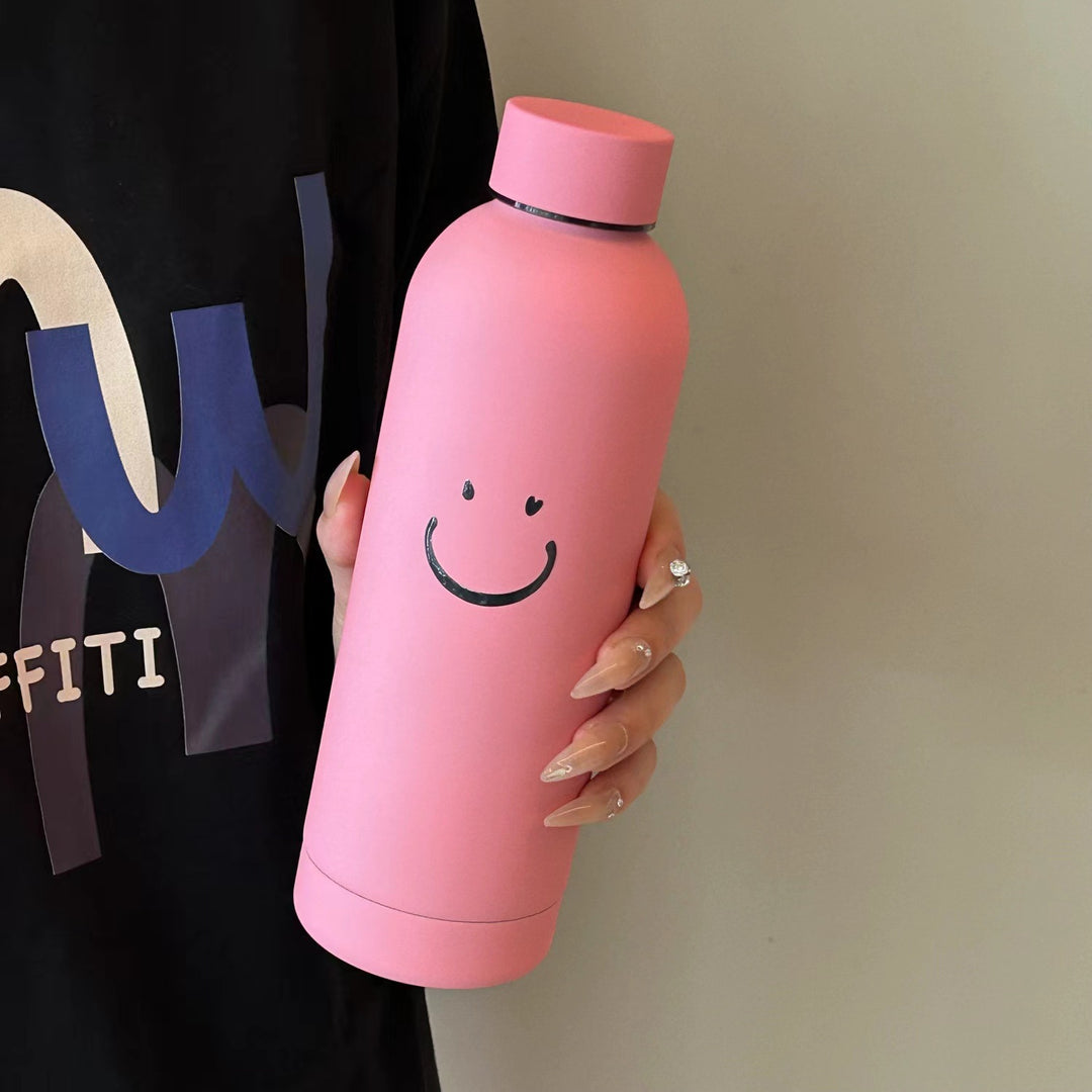 Women’s Insulated Bottle with Cheerful Smiley Design Kalsten