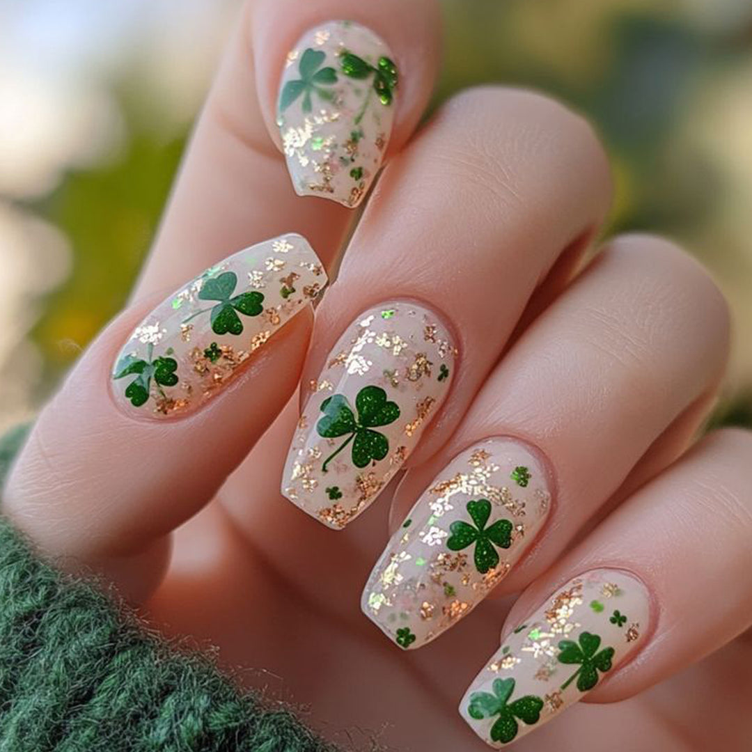 Shamrock-Themed Nail Art Kit Kalsten