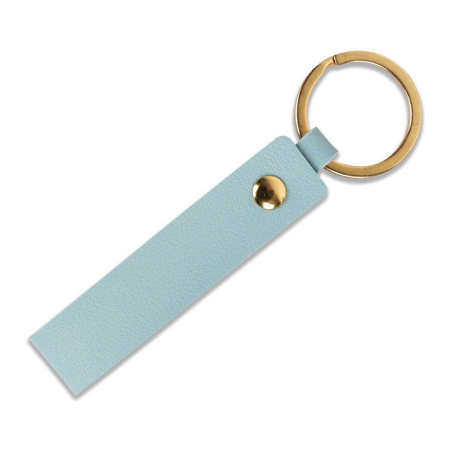 Unisex keychain with stylish faux leather design Kalsten