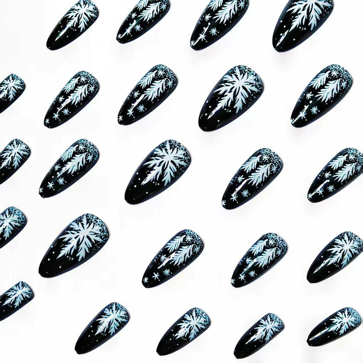 Elegant Artificial Nails in Christmas Design Kalsten