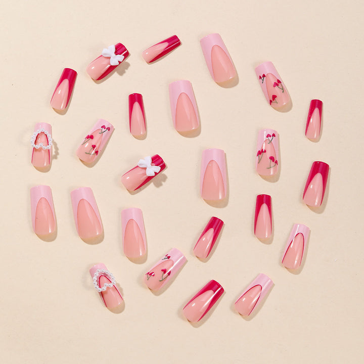 Decorative 3D Heart Nail Art Extensions Kalsten