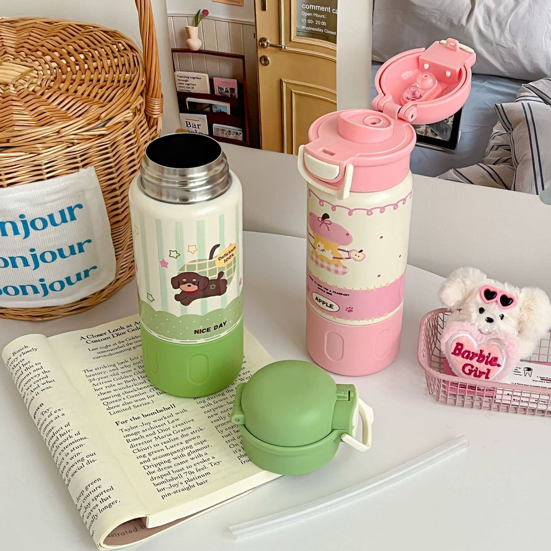 Women's Insulated Bottle with Cute Dog Design Kalsten