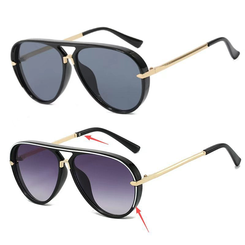 Elegant Aviator Sunglasses with Gold Accents Kalsten