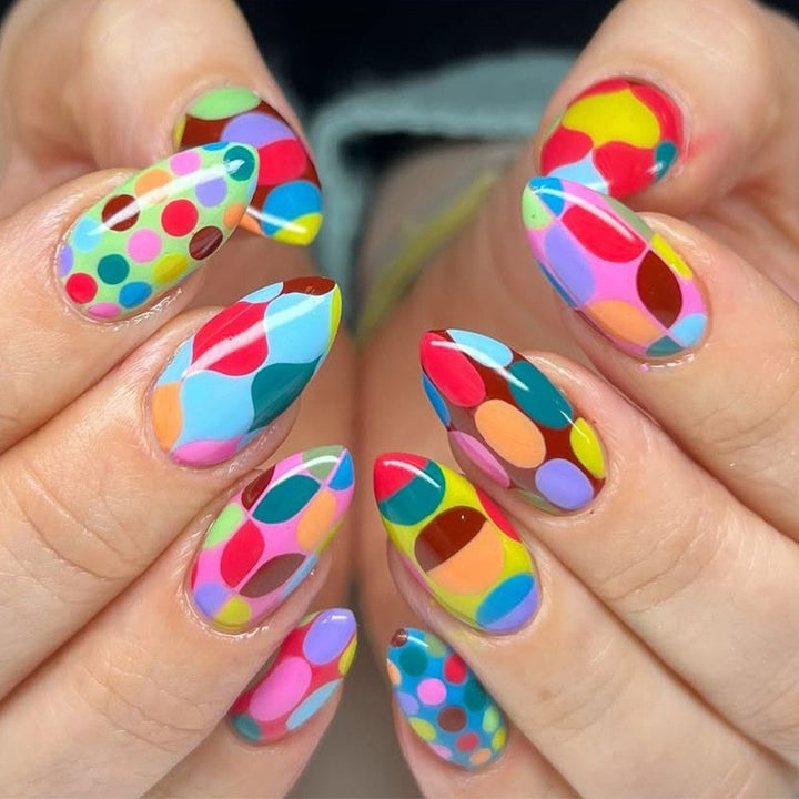 Amazing art nails with peacock feather design Kalsten