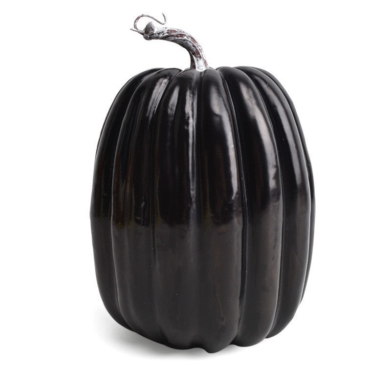Decorative ceramic pumpkin for table and autumn decoration with glossy glaze
