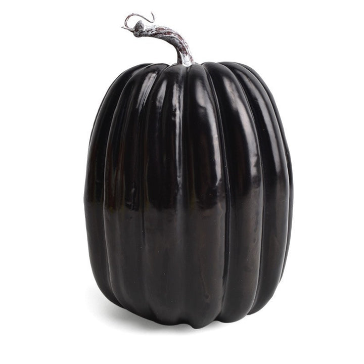 Decorative ceramic pumpkin for table and autumn decoration with glossy glaze