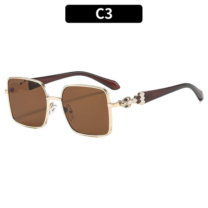 Sophisticated Geometric Frame Sunglasses