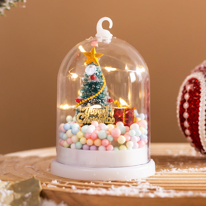 Decorative lantern with Christmas motif