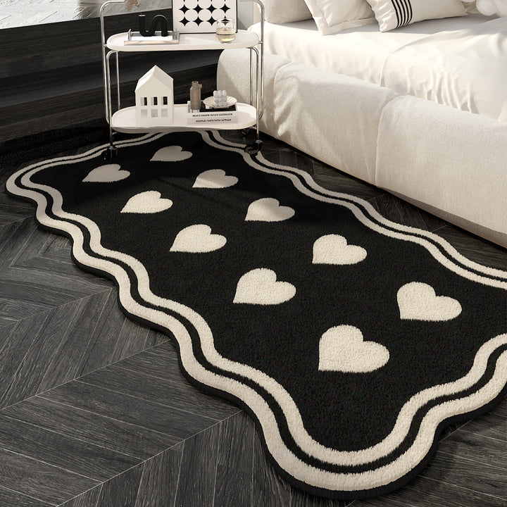 Heart-Shaped Decorative Area Rug