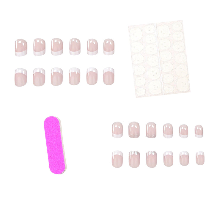 Chic French Tip Nail Art Enhancements Kalsten