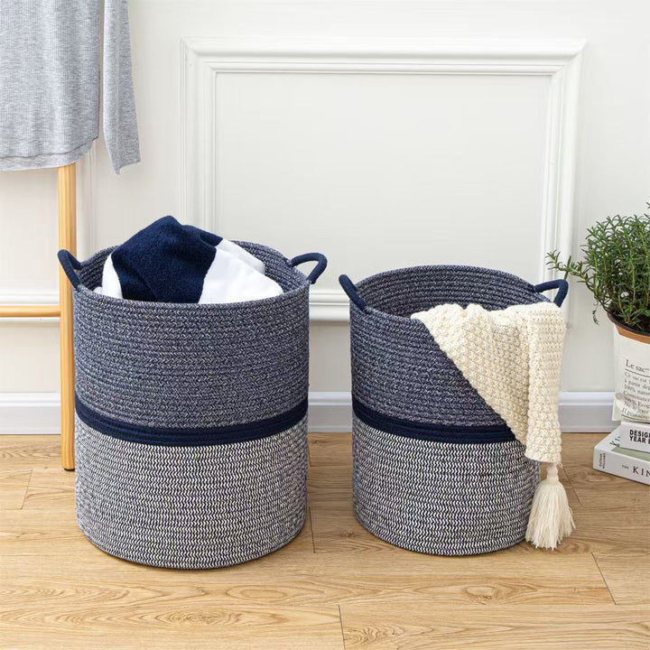 Handcrafted Natural Fiber Storage Basket