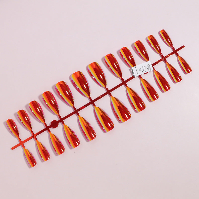 Shimmery Stiletto Press-On Nail Art Kalsten
