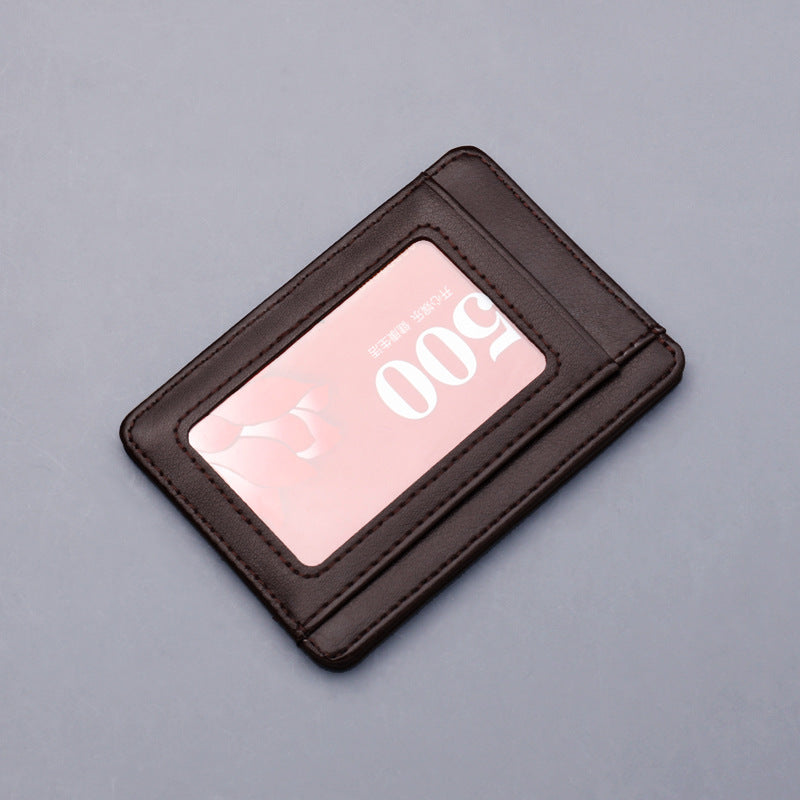 Transparent Window Card Holder