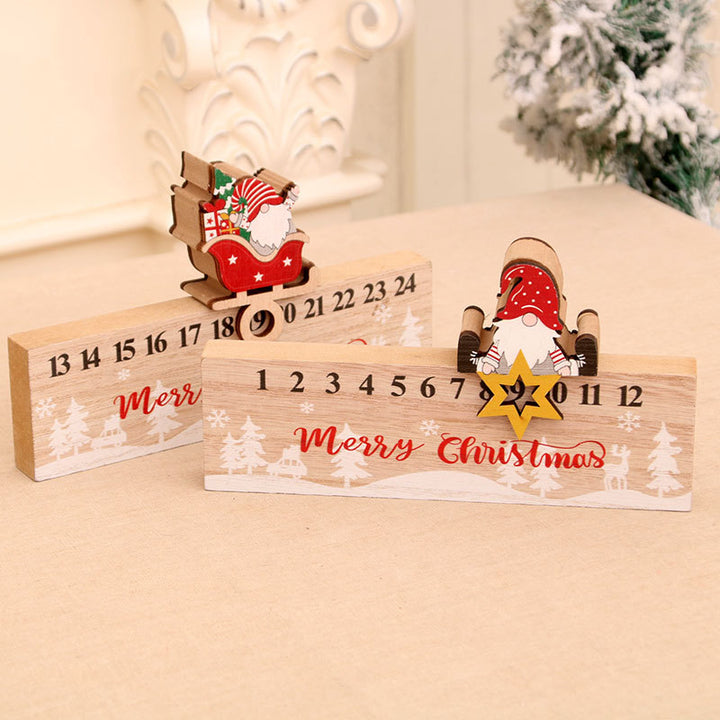 Wooden Advent Calendar Decoration Kalsten