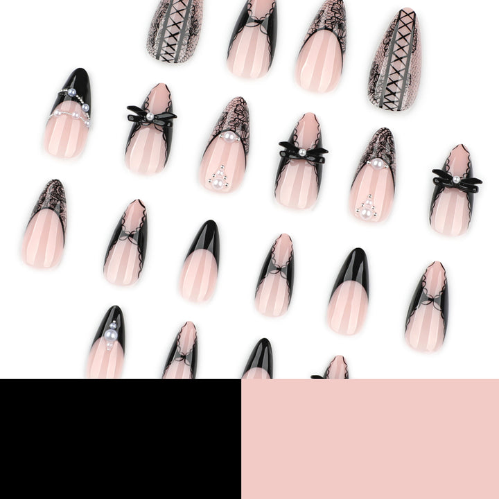 Artful stiletto nails with spike decoration Kalsten