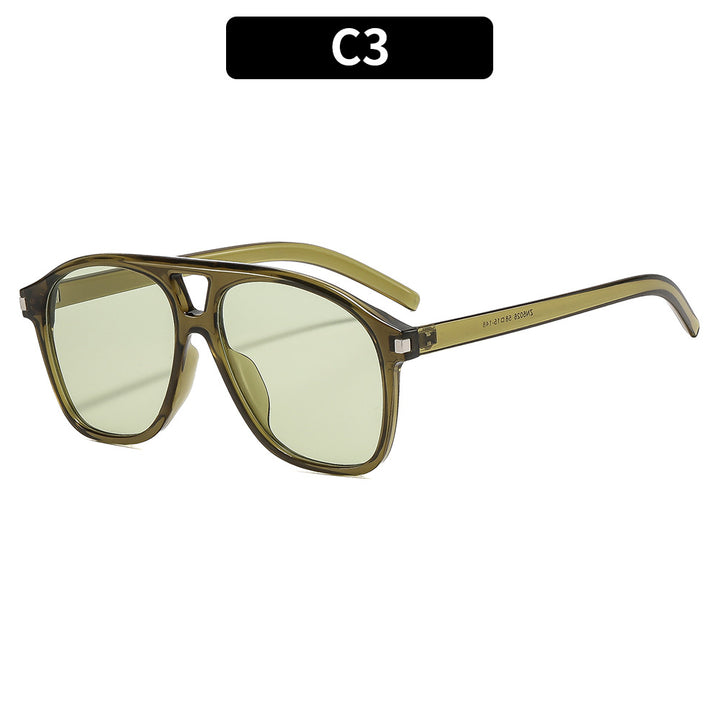 Retro-Inspired Square Frame Sunglasses