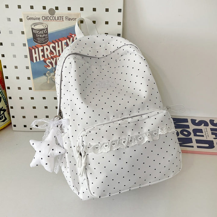 Cute Decorative Polka Dot Backpack Kalsten