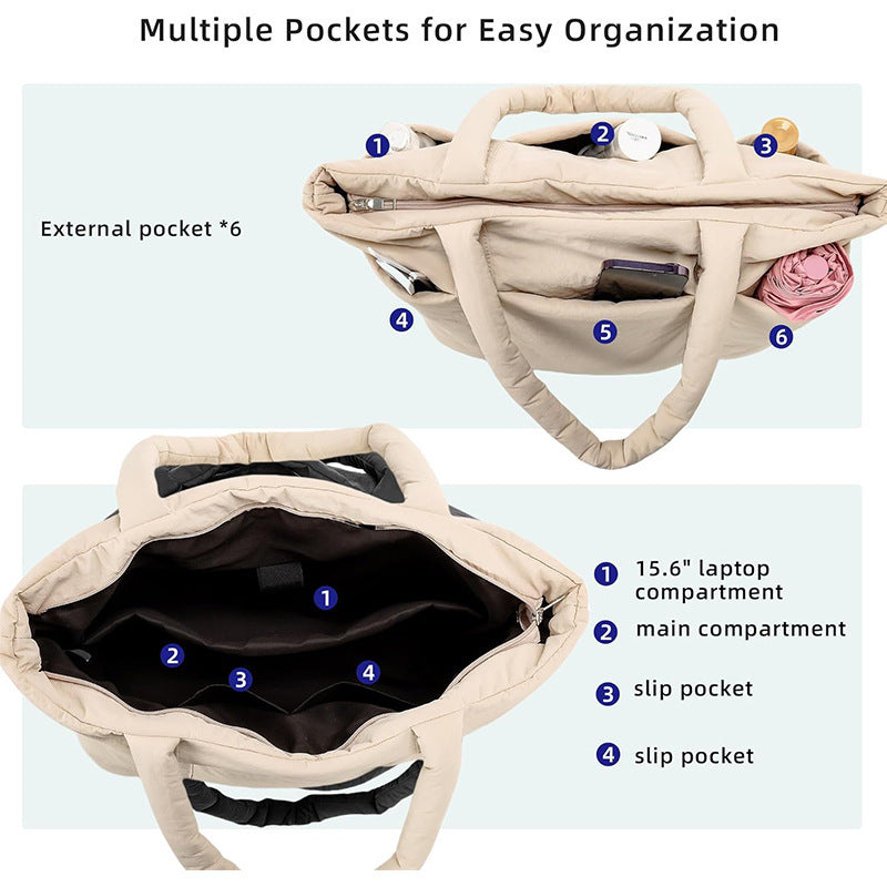 Practical everyday handbag with multiple compartments Kalsten