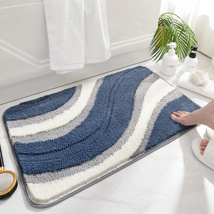 Decorative Bath Mat with Inspirational Text