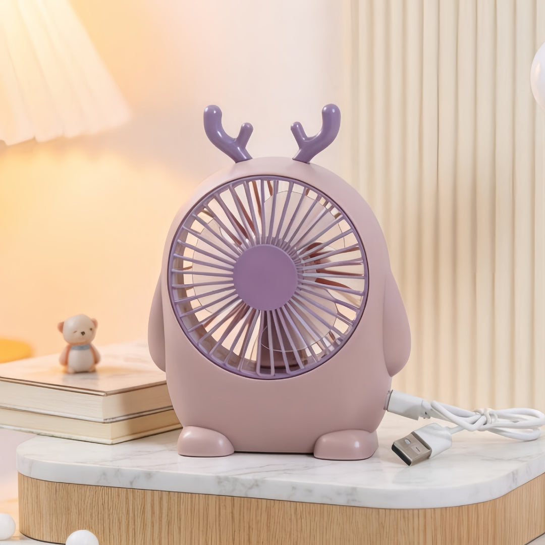 Ladies Portable Table Fan with Innovative Animal Design Kalsten