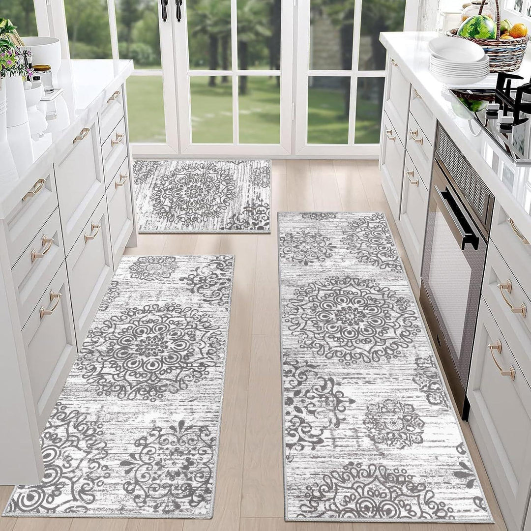 Luxurious Vintage-Inspired Kitchen Runner Mat Kalsten