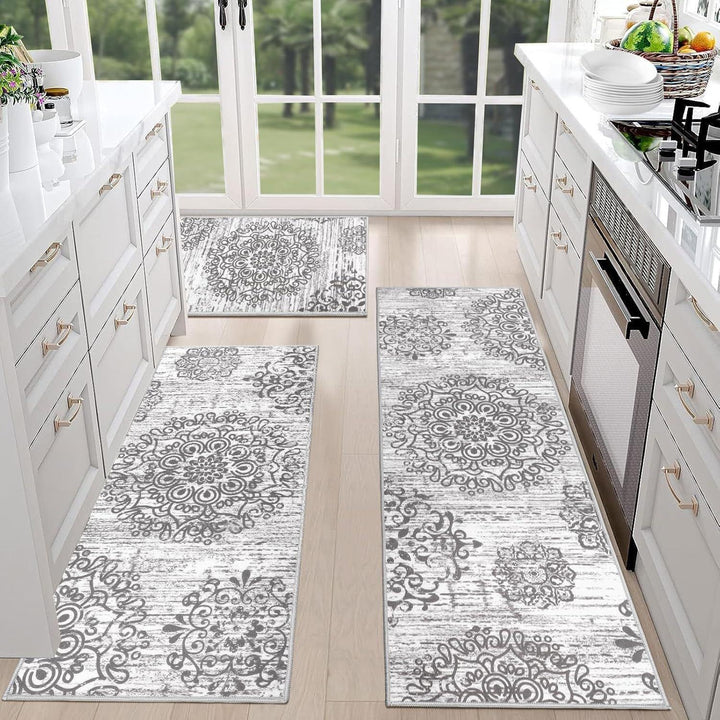 Luxurious Vintage-Inspired Kitchen Runner Mat Kalsten